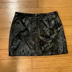 Free Press Faux Leather Mini-Skirt